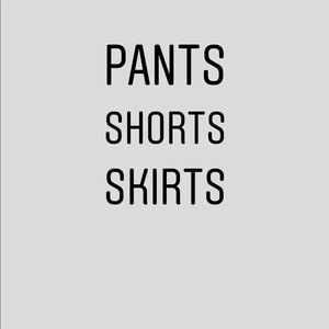 Bottoms (pants,skirts etc.) start here >>>